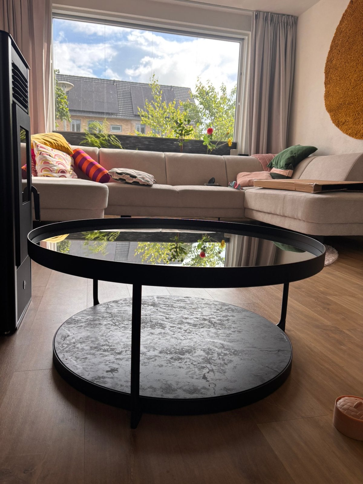 IKEA FRÖTORP Salontafel - Zo goed als nieuw, Huis en Inrichting, Tafels | Salontafels, Ophalen, Rond, 50 tot 100 cm, Minder dan 50 cm