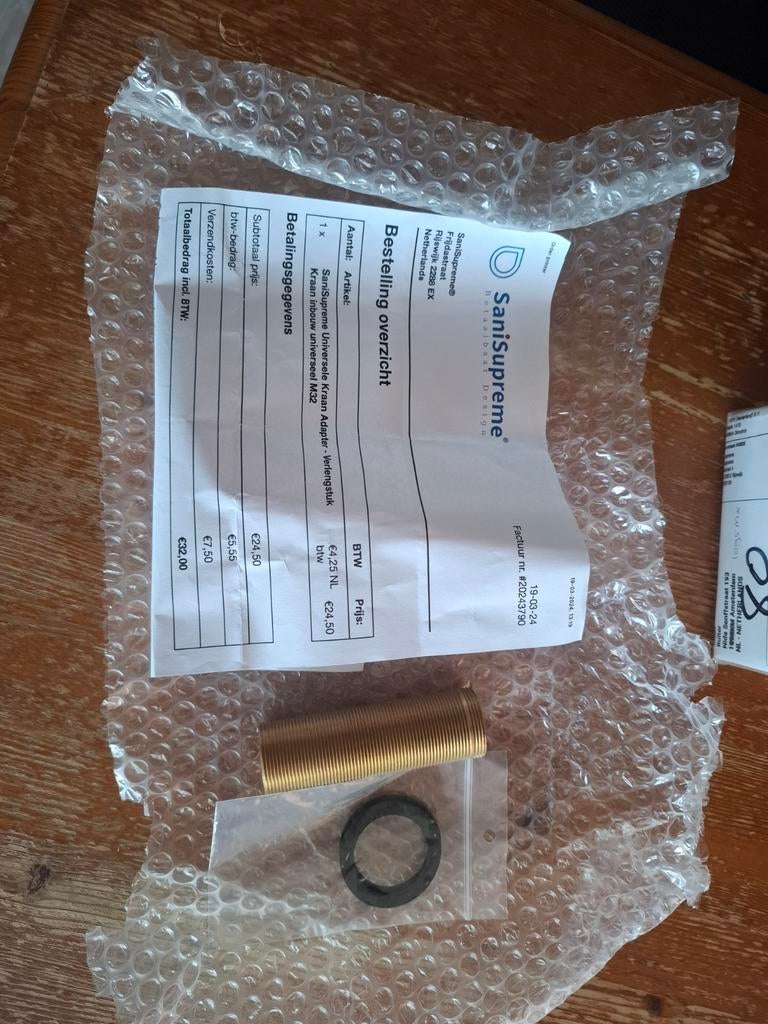 SaniSupreme Universele Kraan Adapter - Verlengstuk M32, Ophalen of Verzenden