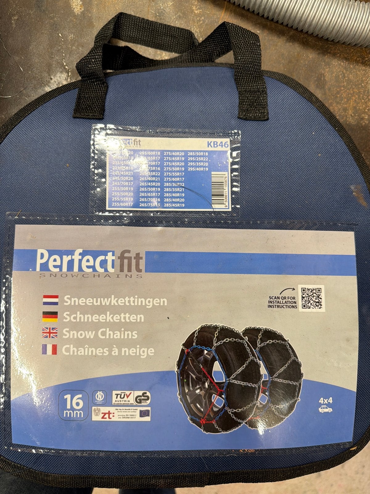 Perfect Fit Sneeuwkettingen KB46 voor grote SUV's, Ophalen, Nieuw