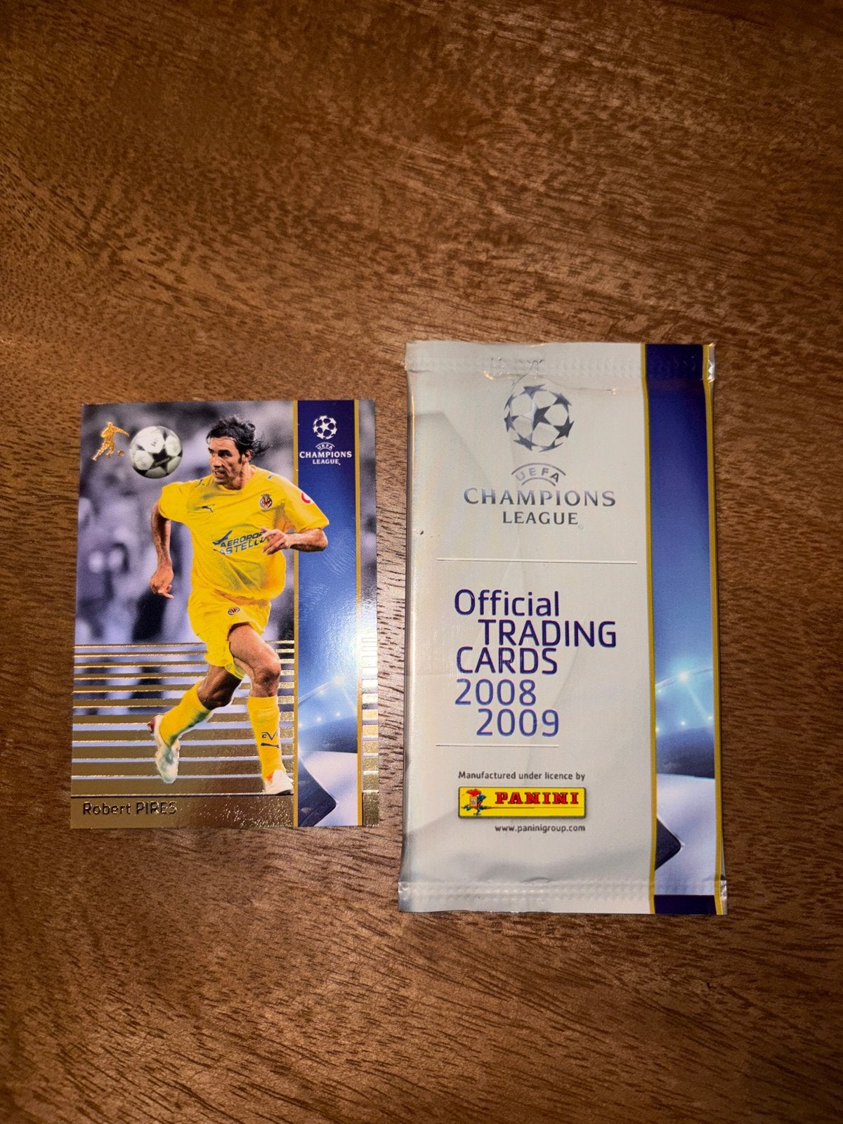 Panini Champions League 2008/2009 Robert Pires Kaart, Ophalen of Verzenden, Nieuw, Buitenlandse clubs, Spelerskaart