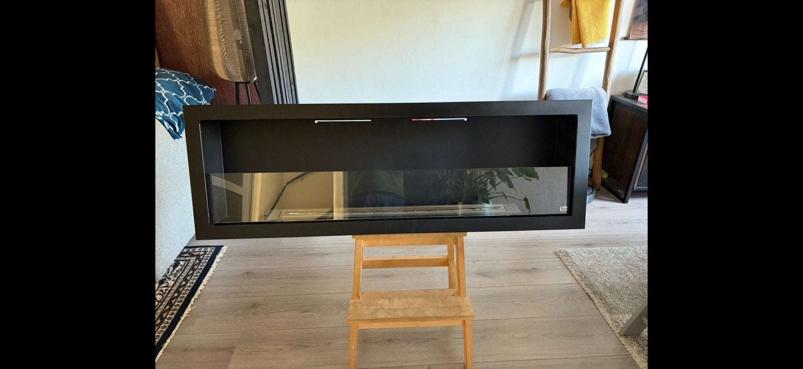 Bio-ethanol inbouwhaard - inbouwunit 120cm - bio ethanol, Ophalen, Zo goed als nieuw, Inbouwhaard, Overige soorten