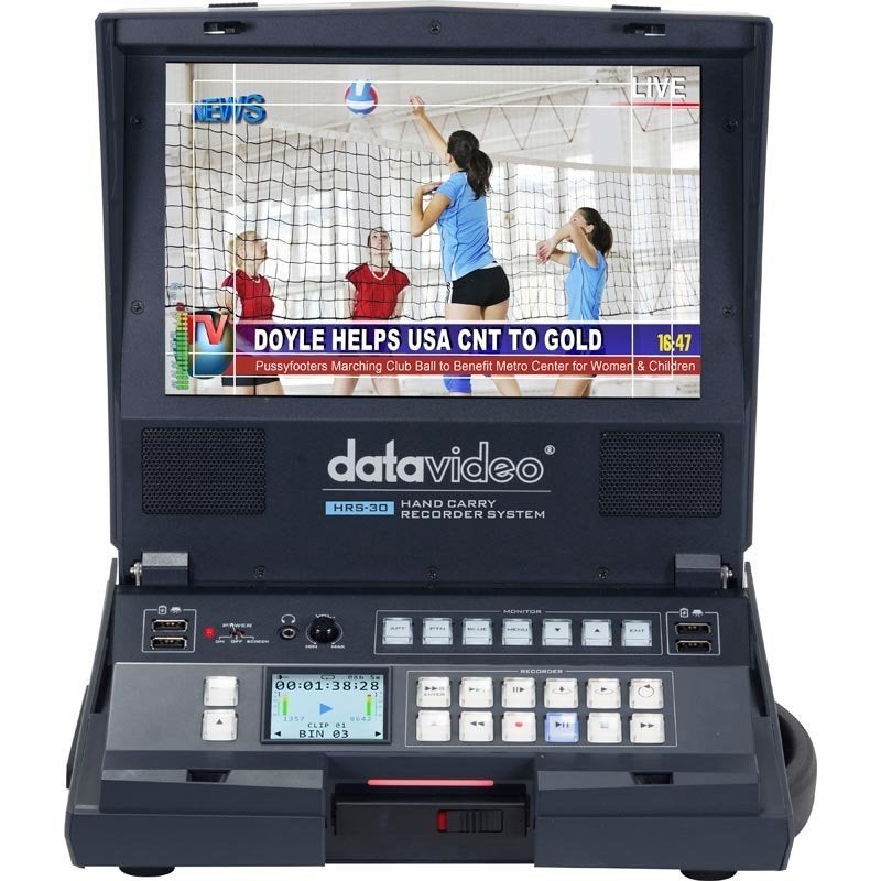 Datavideo HRS-30 Hand Carry Recorder System, Ophalen, Gebruikt, Audio