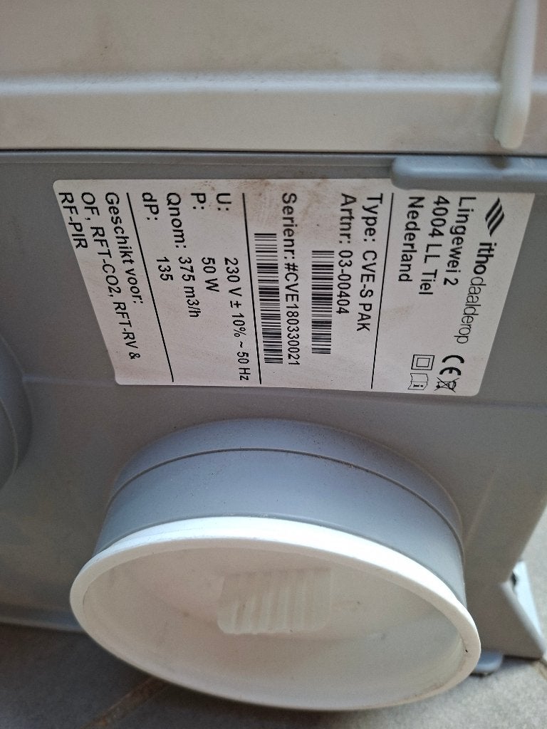 Afzuigbox ito, Ophalen, Gebruikt, Ventilator en Afzuiger