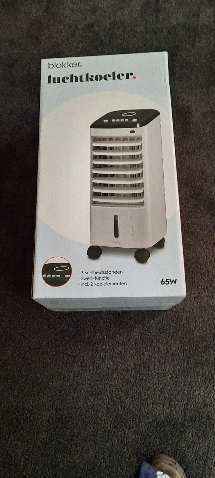 Nieuwe Mobiele luchtkoeler 65 watt per stuk 45 euro, Witgoed en Apparatuur, Ophalen, Minder dan 60 m³, Nieuw, 3 snelheden of meer