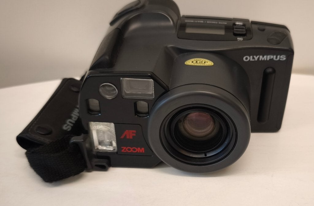 Olympus AZ-300 Superzoom (Infinity Super Zoom 300) camera, Audio, Tv en Foto, Fotocamera's Analoog, Ophalen, Gebruikt, Compact
