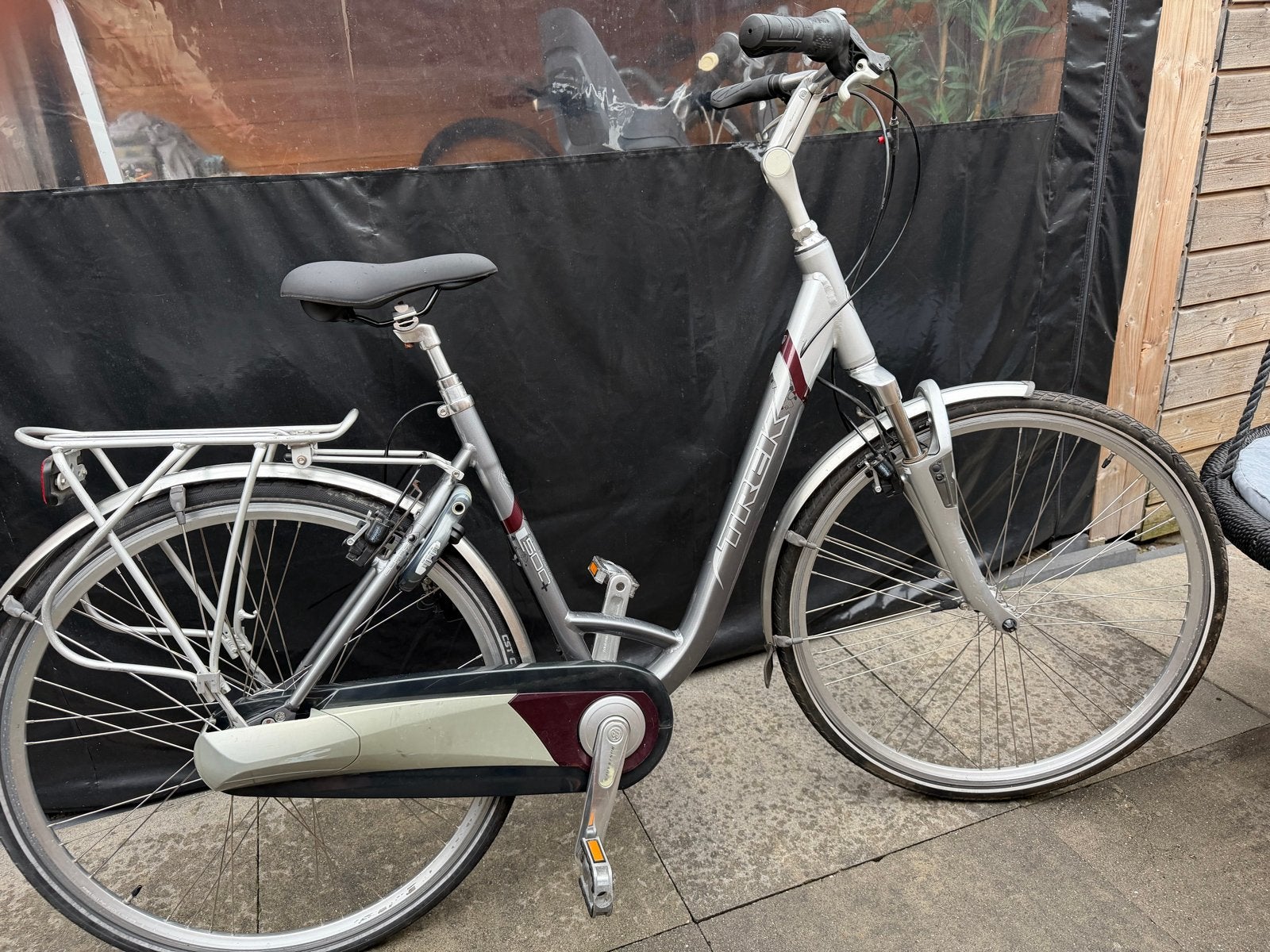 Trek L500 Damesfiets 53cm - 8 versn. & geveerd, Velgrem, Versnellingen, Zo goed als nieuw, 50 tot 53 cm