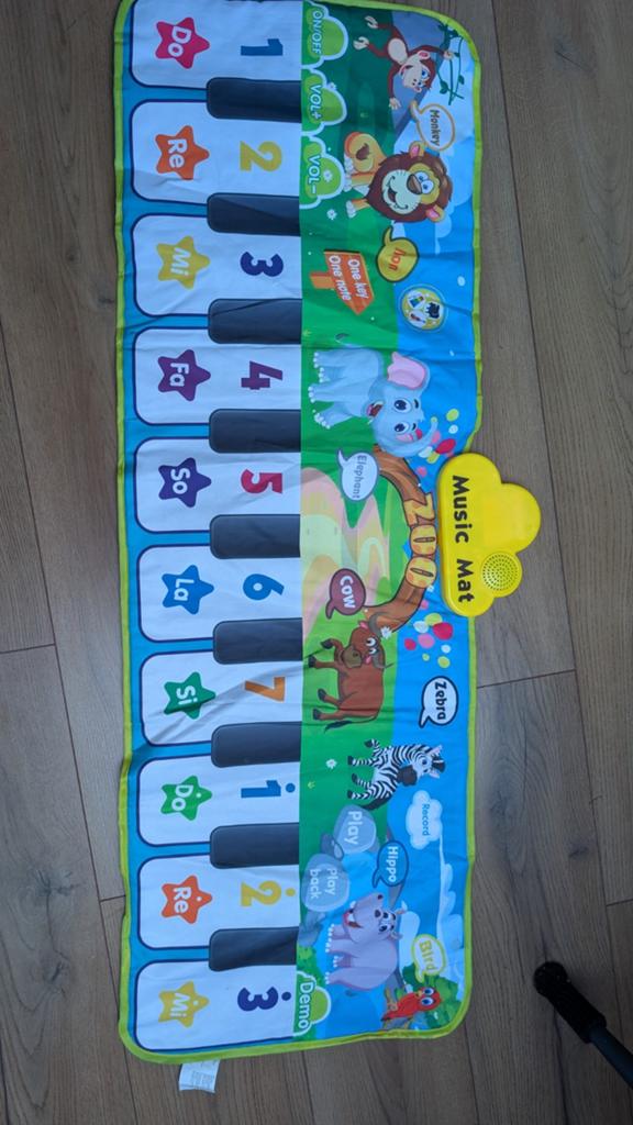 Muziekmat Piano Speelkleed voor Baby's en Peuters, Kinderen en Baby's, Ophalen, Gebruikt, Speelkleed, Met geluid