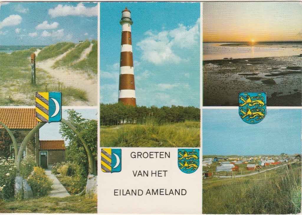 AMELAND Duin Museum Camping Groeten, Verzenden, 1960 tot 1980, Gelopen, Waddeneilanden