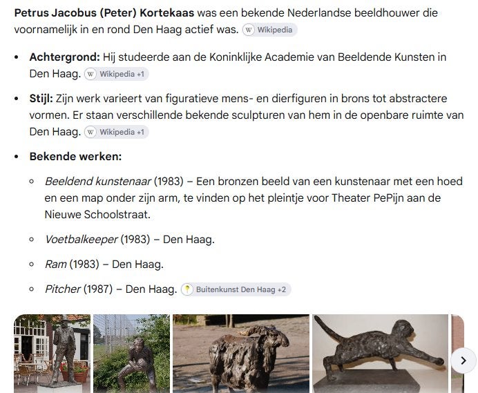 Peter Kortekaas - bronzen beeld, Ophalen of Verzenden, Brons, 20 - 50 cm, Beeld