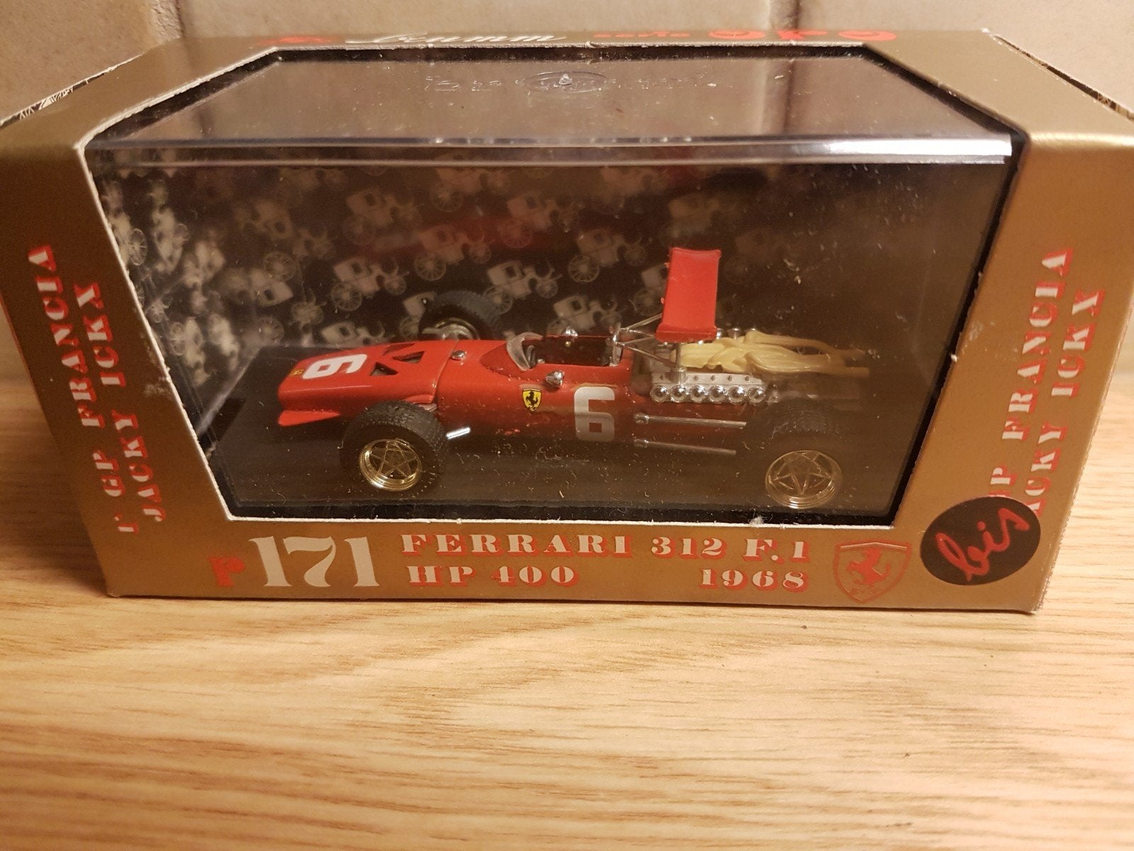 f1 brumm Ferrari 312F1 gp Frankrijk jacky ickx 1968, Ophalen of Verzenden, Zo goed als nieuw, Auto, Overige merken