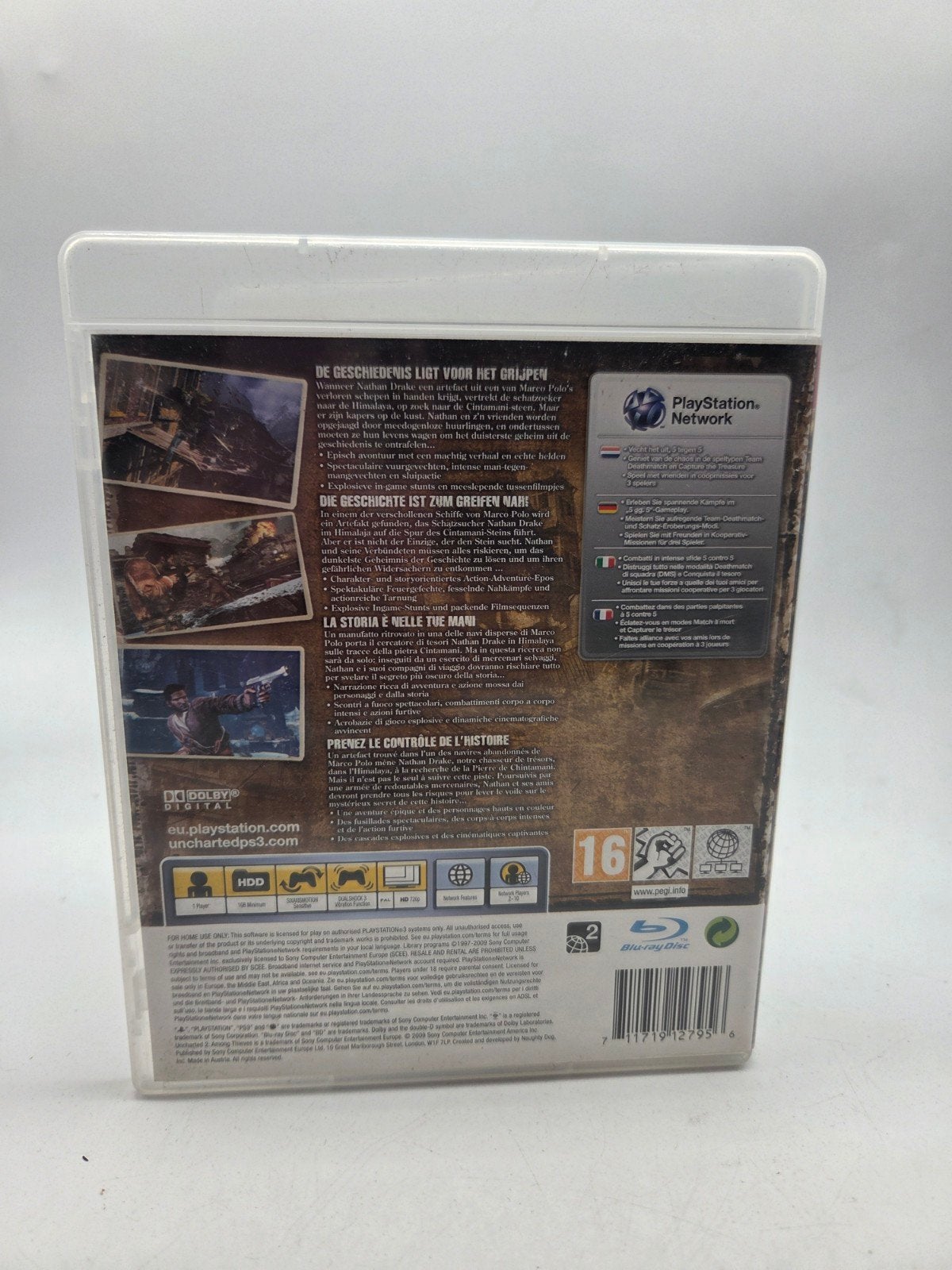 Uncharted 2: Among Thieves - PlayStation 3, Avontuur en Actie, Online, Ophalen of Verzenden, Zo goed als nieuw
