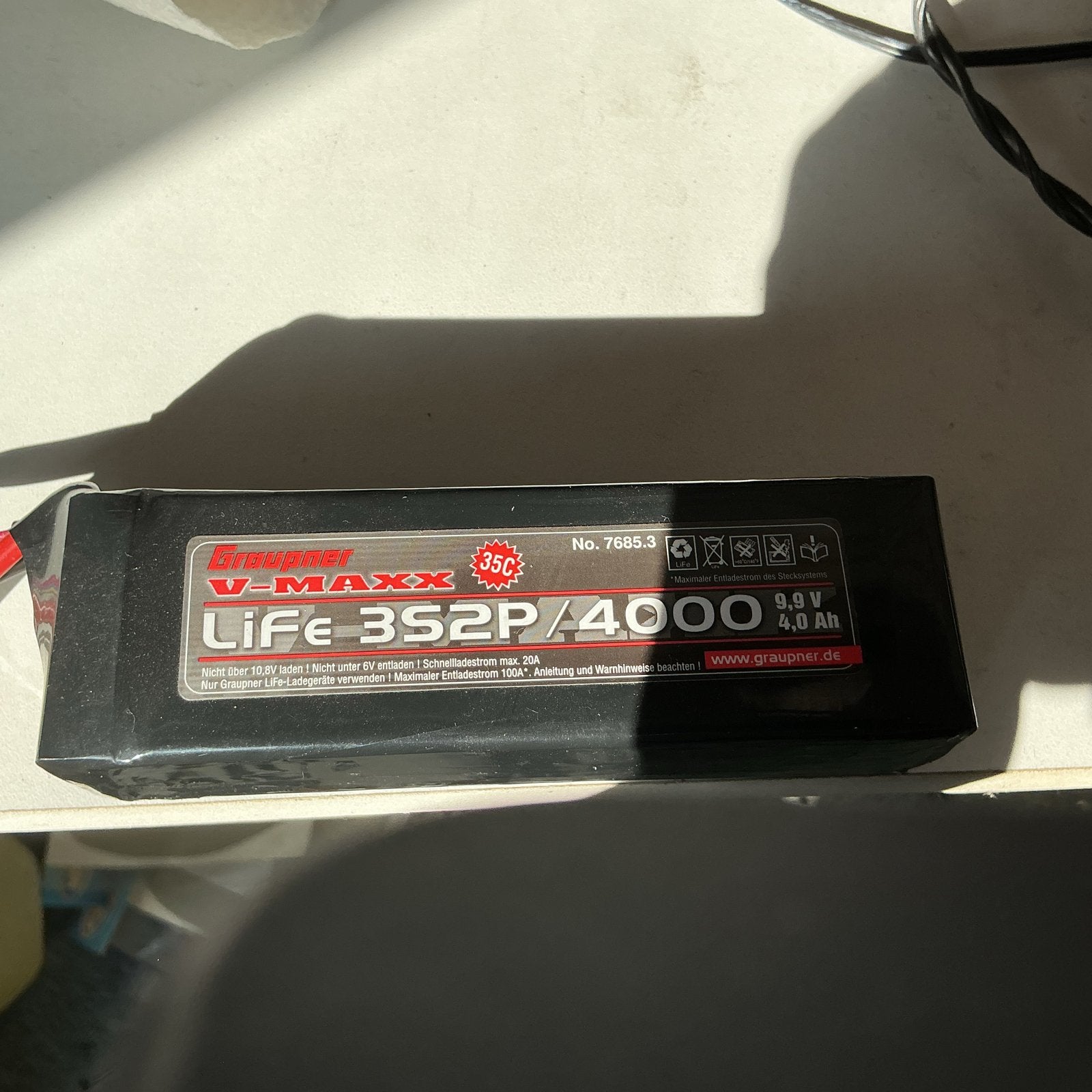 Graupner V-MAXX LiFe 3S2P/4000 RC Accu, Ophalen of Verzenden, Zo goed als nieuw