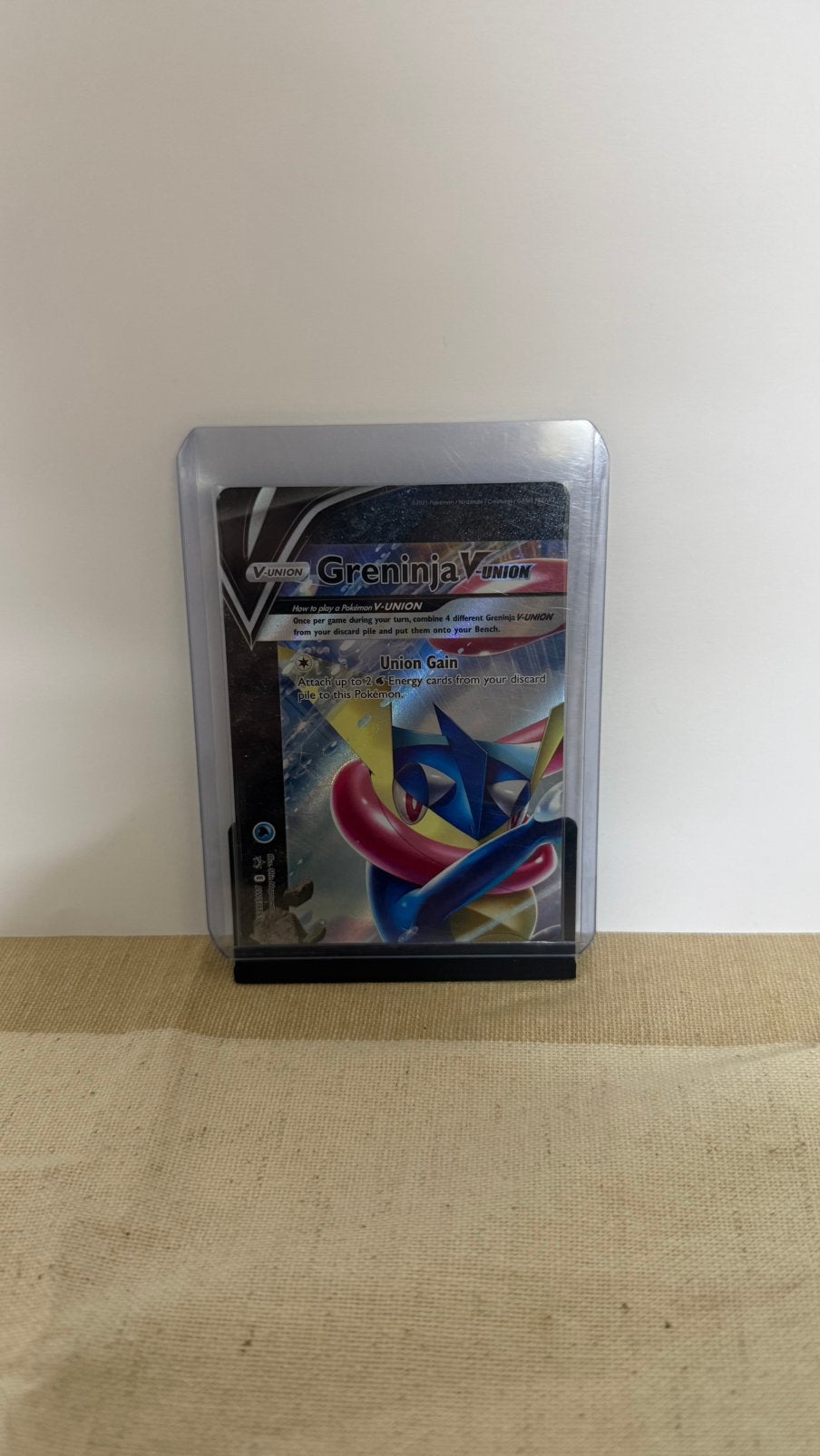 Greninja V-UNION complete set 4 kaarten Pokémon, Ophalen of Verzenden, Zo goed als nieuw, Meerdere kaarten