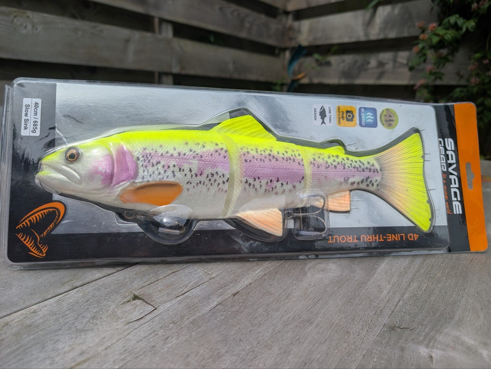 Savage Gear 4D Line-Thru Trout - Lemon Trout 40cm/68g, Ophalen of Verzenden, Nieuw