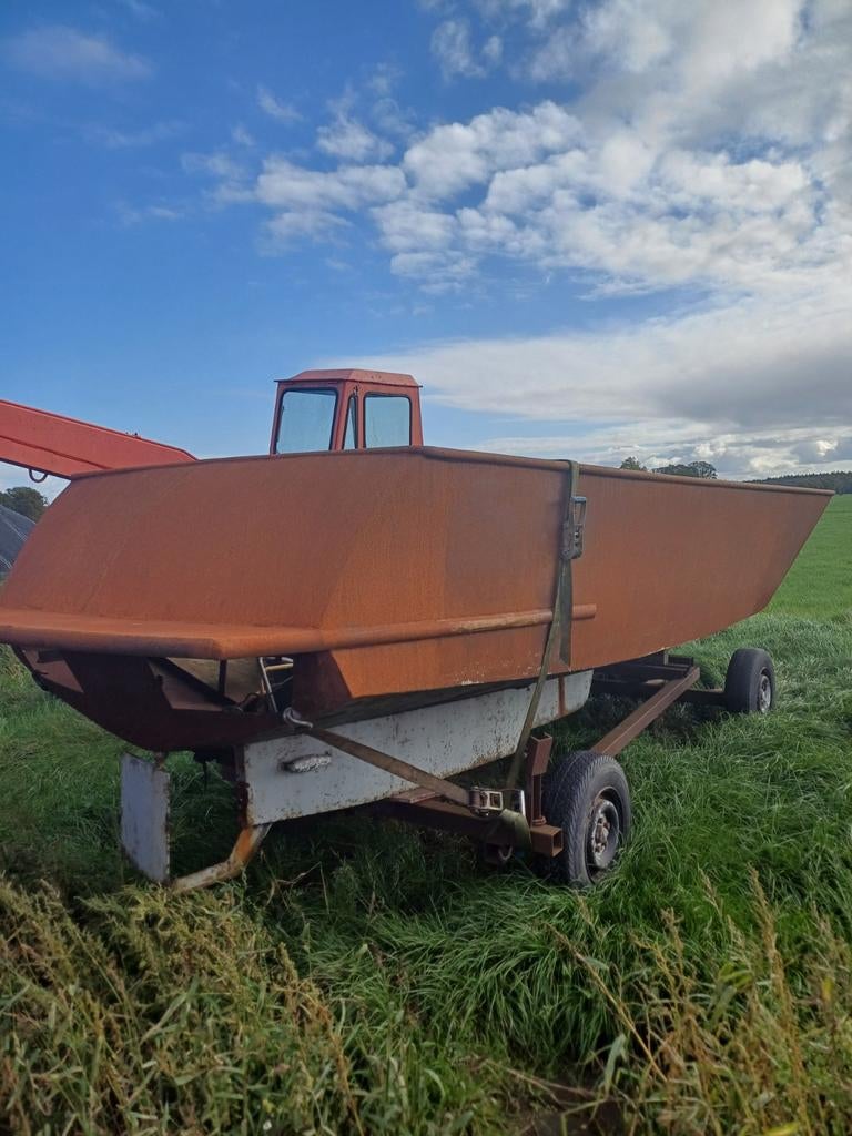 Mooie grote stalen sloep - Projectboot, Watersport en Boten, Bootonderdelen, Ophalen of Verzenden