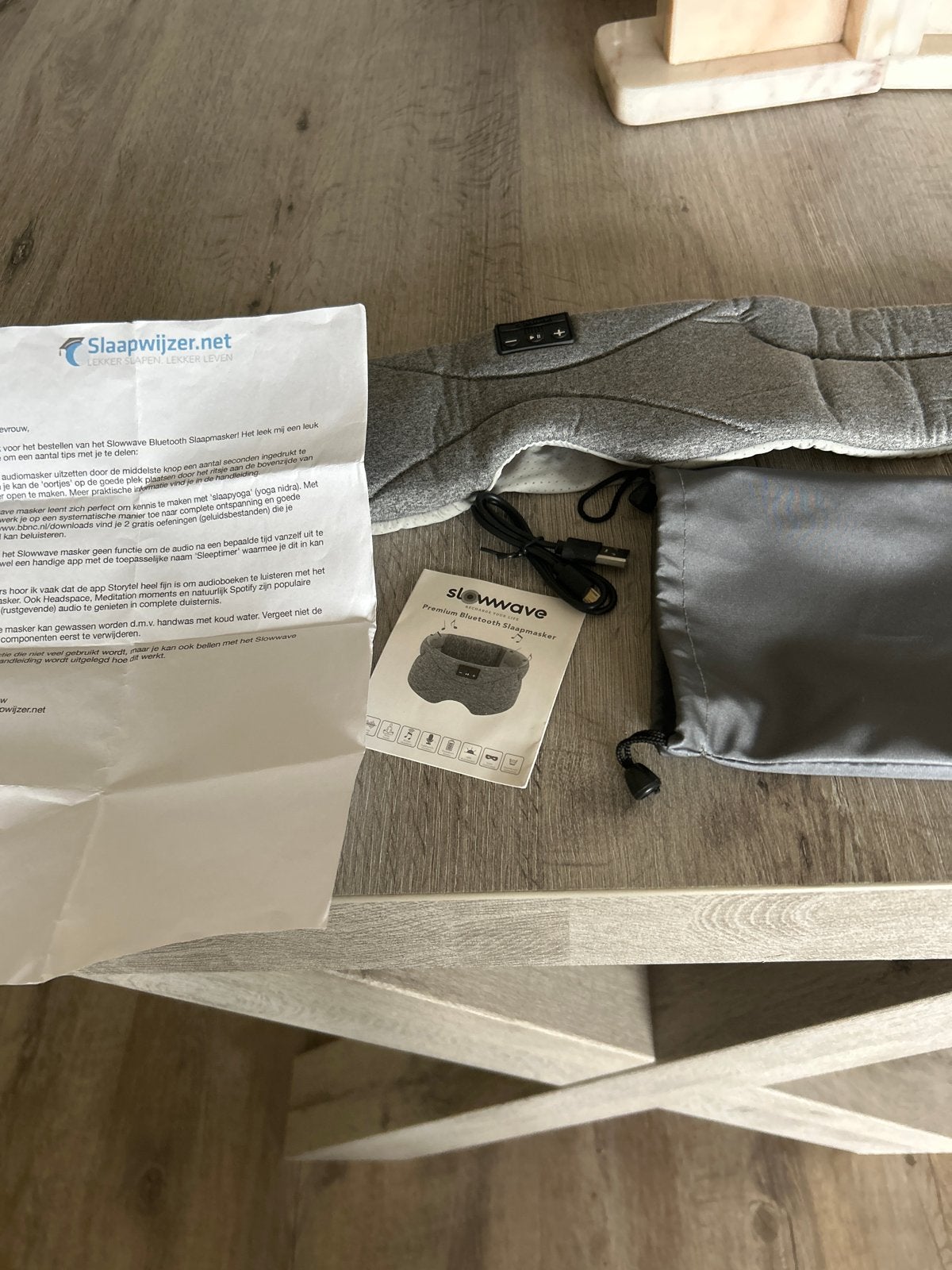 Slowwave Premium Bluetooth Slaapmasker - Zo goed als nieuw, Overige merken, Bluetooth, Overige typen, Ophalen of Verzenden