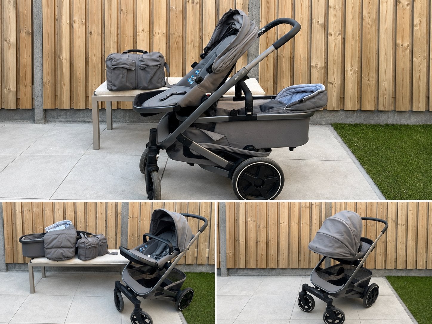 Joolz Geo3 3-in-1 met voetenzak, adapters en luiertas, Kinderen en Baby's, Kinderwagens en Combinaties, Gebruikt, Combiwagen, Overige merken