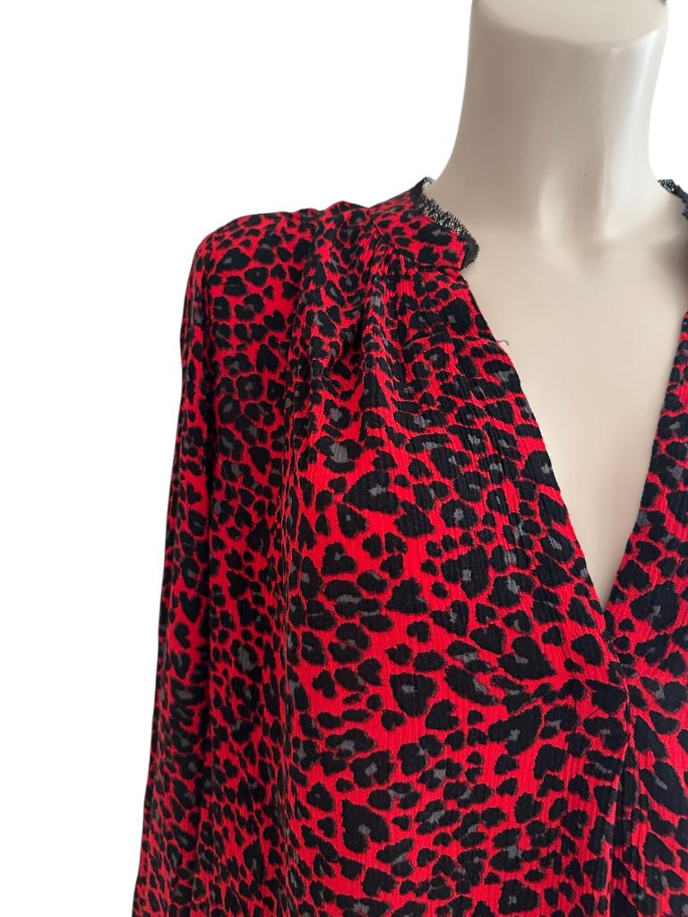 Zadig & Voltaire blouse M, Zwart, Ophalen of Verzenden, Zo goed als nieuw, Boven de knie