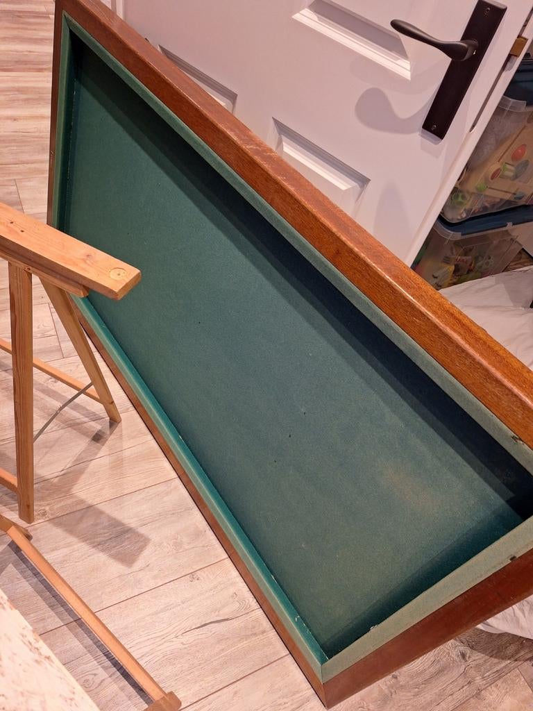 Vintage Biljarttafel met Keuen en Bokken, Sport en Fitness, Ophalen, Gebruikt, Biljarttafel