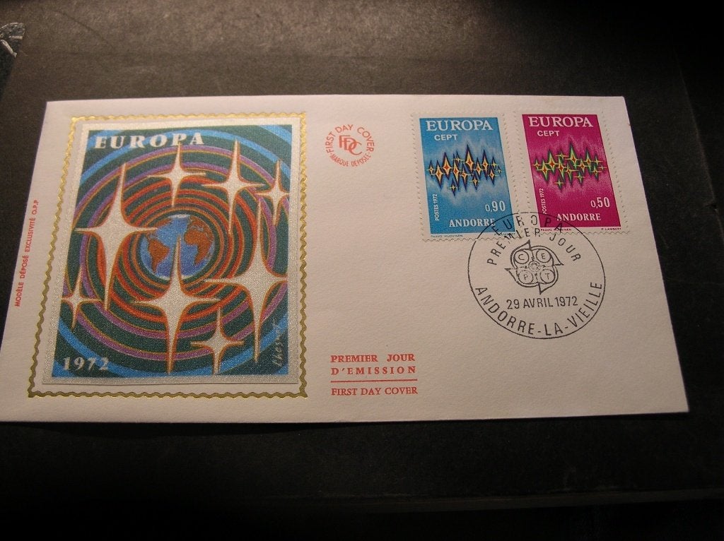 Cept/Verenigd Europa FDC heel jaar 1972, Ophalen of Verzenden, Overige landen, Gestempeld