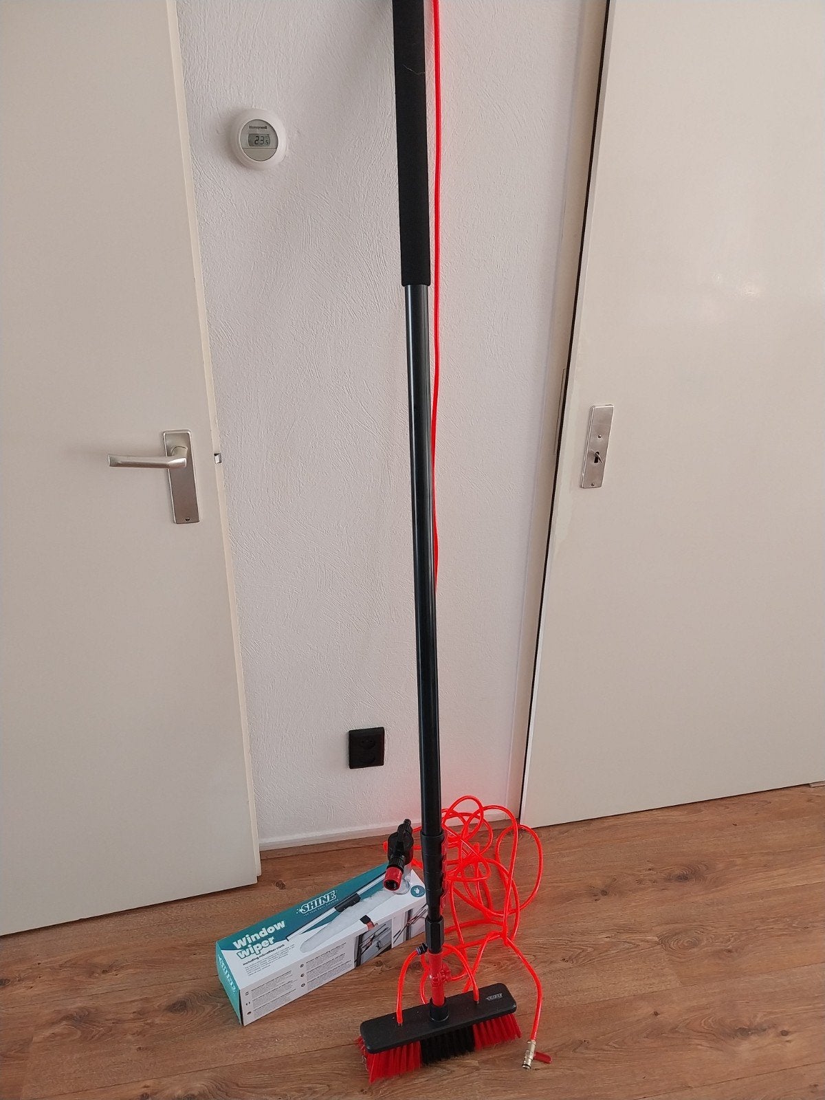 Telescopische wasborstel met waterdoorvoer en raamwisser, Ophalen, Nieuw, Overige typen