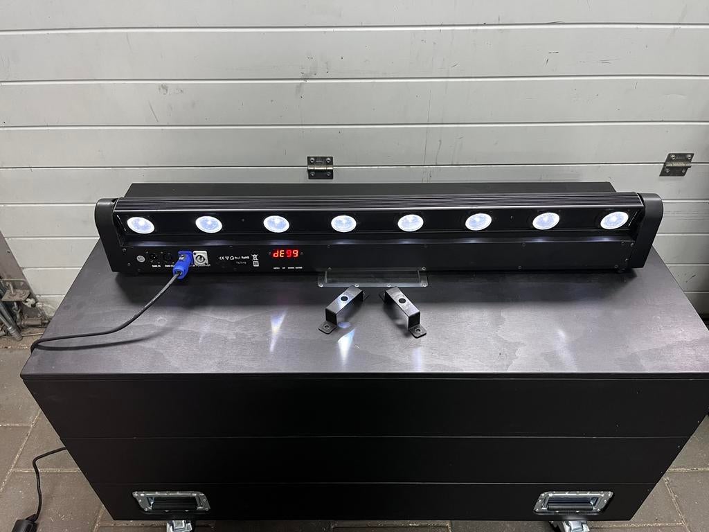Led tilt bar 8 x 10w., Ophalen of Verzenden, Gebruikt, Licht