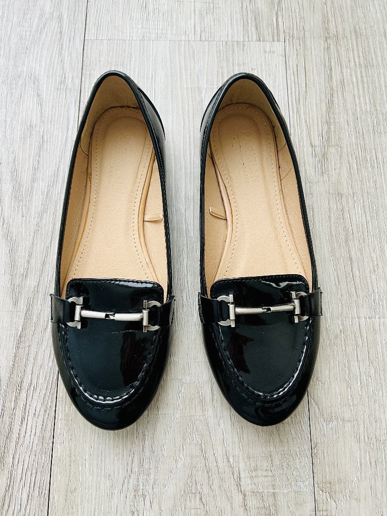 Zwarte dames instappers (size 39), Kleding | Dames, Schoenen, Ophalen of Verzenden, Zo goed als nieuw, Instappers, Zwart