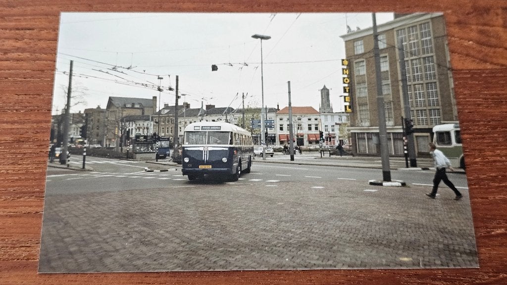 Foto BUS GVA Arnhem 101 Trolleybus, Verzenden, Gebruikt, Bus of Metro, Overige typen
