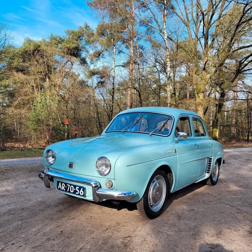 Renault Dauphine 1962 Groen oldtimer., Auto's, Oldtimers, 4 stoelen, 845 cc, Particulier, Sedan