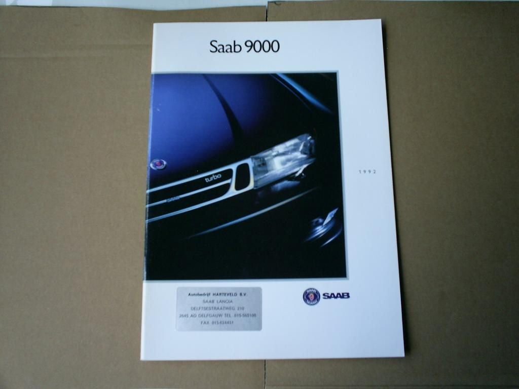 Saab 9000 CD / CS 1991 / 1992 38 pag., Verzenden, Zo goed als nieuw, Overige merken