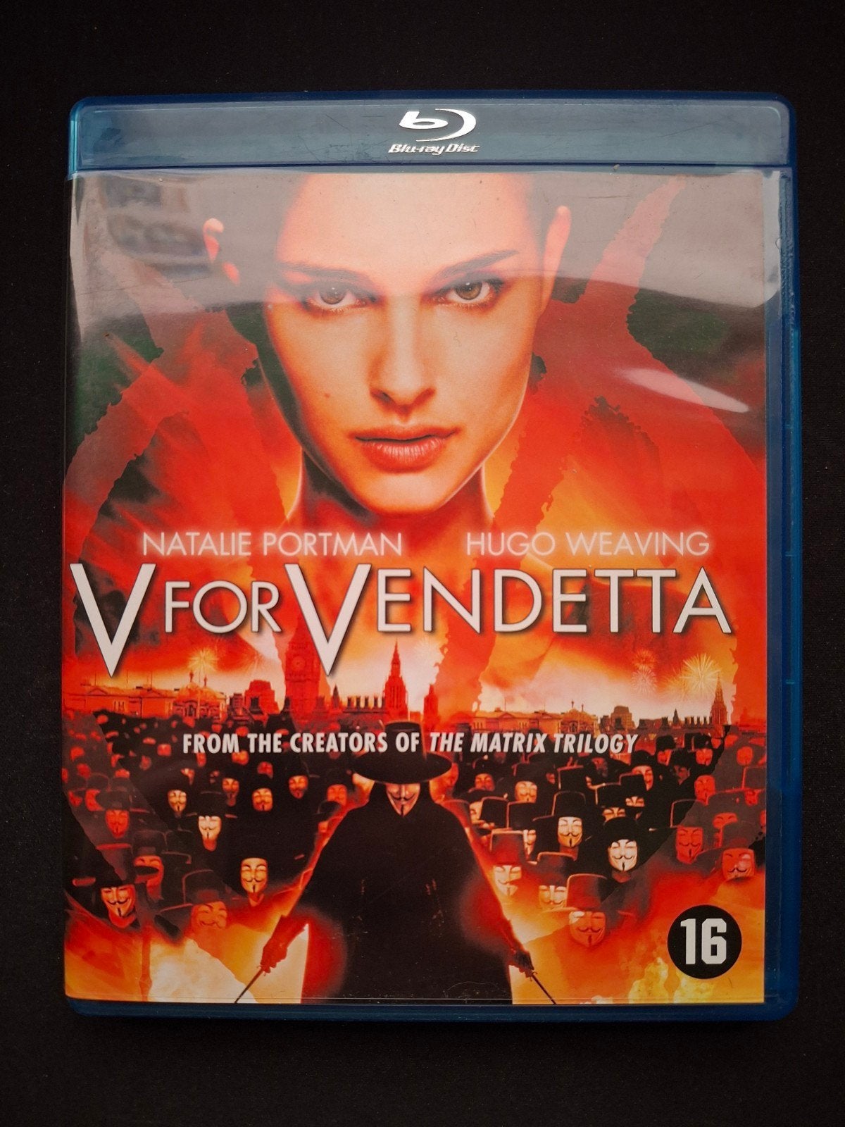 V for Vendetta Blu-ray - Actiethriller !4 voor 3!, Vanaf 16 jaar, Italiaans, Ophalen of Verzenden, Zo goed als nieuw