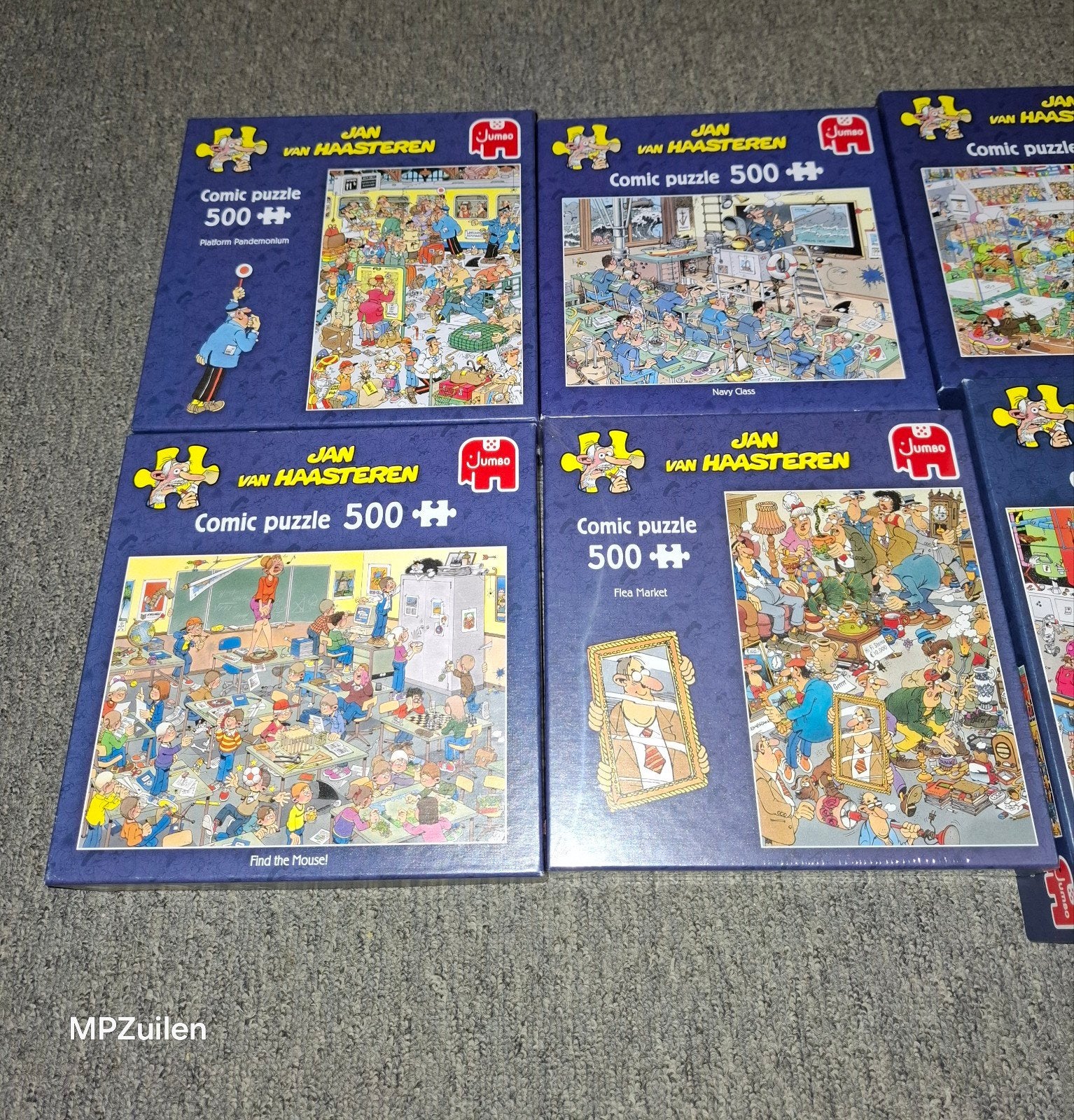 Jan van Haasteren  .. 8 x puzzel, Ophalen of Verzenden, 500 t/m 1500 stukjes, Zo goed als nieuw, Legpuzzel