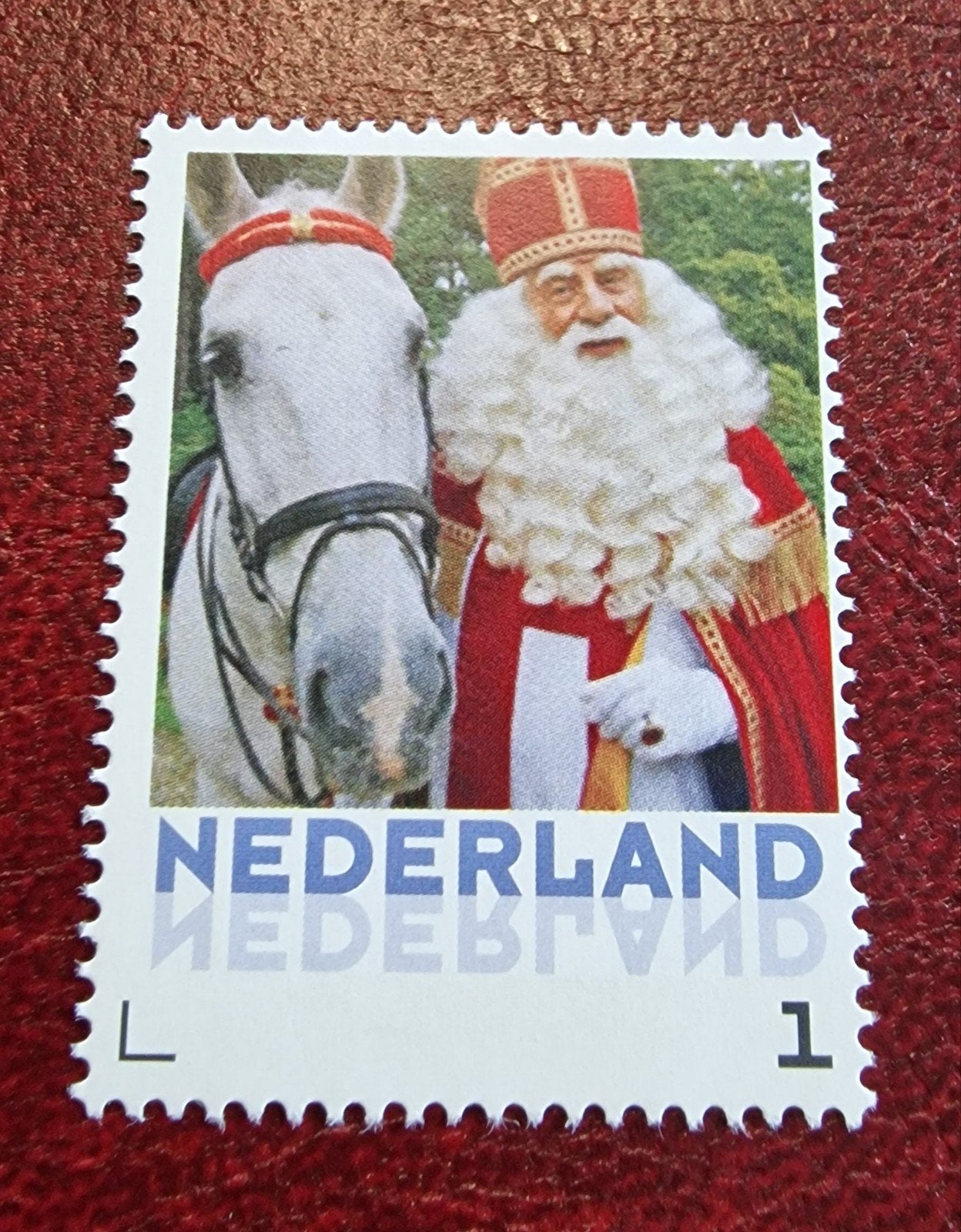 kv296 persoonlijkev postzegel Sinterklaas met paard, Ophalen of Verzenden, Na 1940, Postfris
