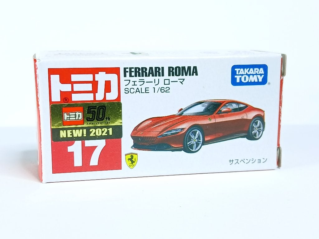 Takara Tomy - schaal 1/62 - Ferrari Roma - 17, https://us.tomy.com/contact-us/, TOMY Europe, 1:32 tot 1:50, Zo goed als nieuw