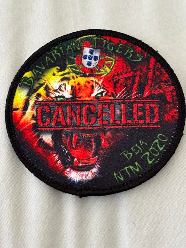 Embleem NTM 2020 Beja canceled nato tiger meet, Verzenden, Luchtmacht, Duitsland, Embleem of Badge