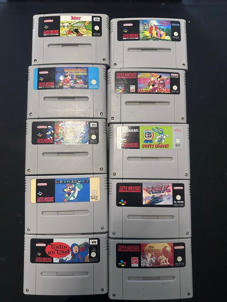 10x Super Nintendo (SNES) Games - Klassieke Collectie, Spelcomputers en Games, Games | Nintendo Super NES, Ophalen of Verzenden