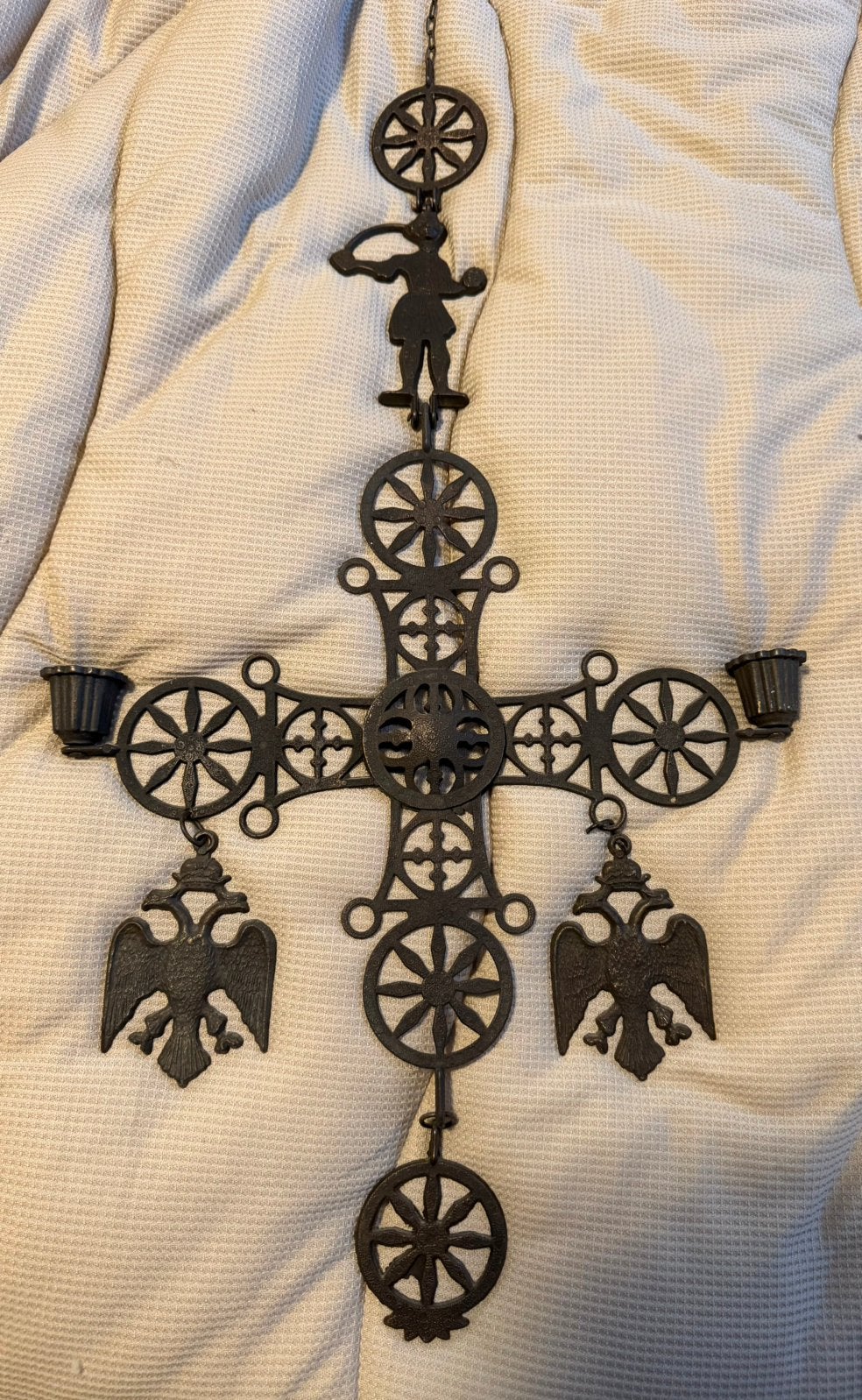 Vintage Byzantijnse hangkandelaar, Antiek en Kunst, Ophalen of Verzenden