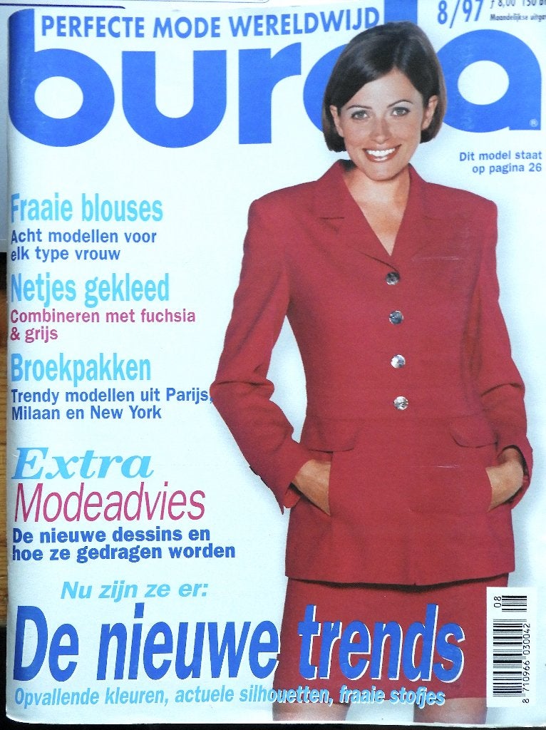 BURDA EN KNIP de nrs 8/1997 en KNIP 3/2012 *incl. bijlage, Overige typen, Verzenden, Vrouw, Burda