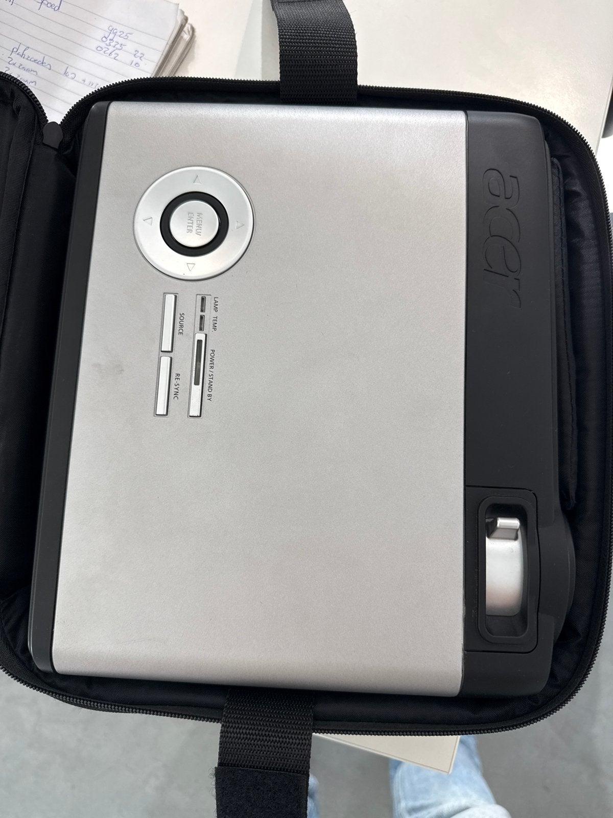 Acer PD523 DLP Projector met draagtas en kabels, Ophalen of Verzenden, Gebruikt, DLP, Overige resoluties