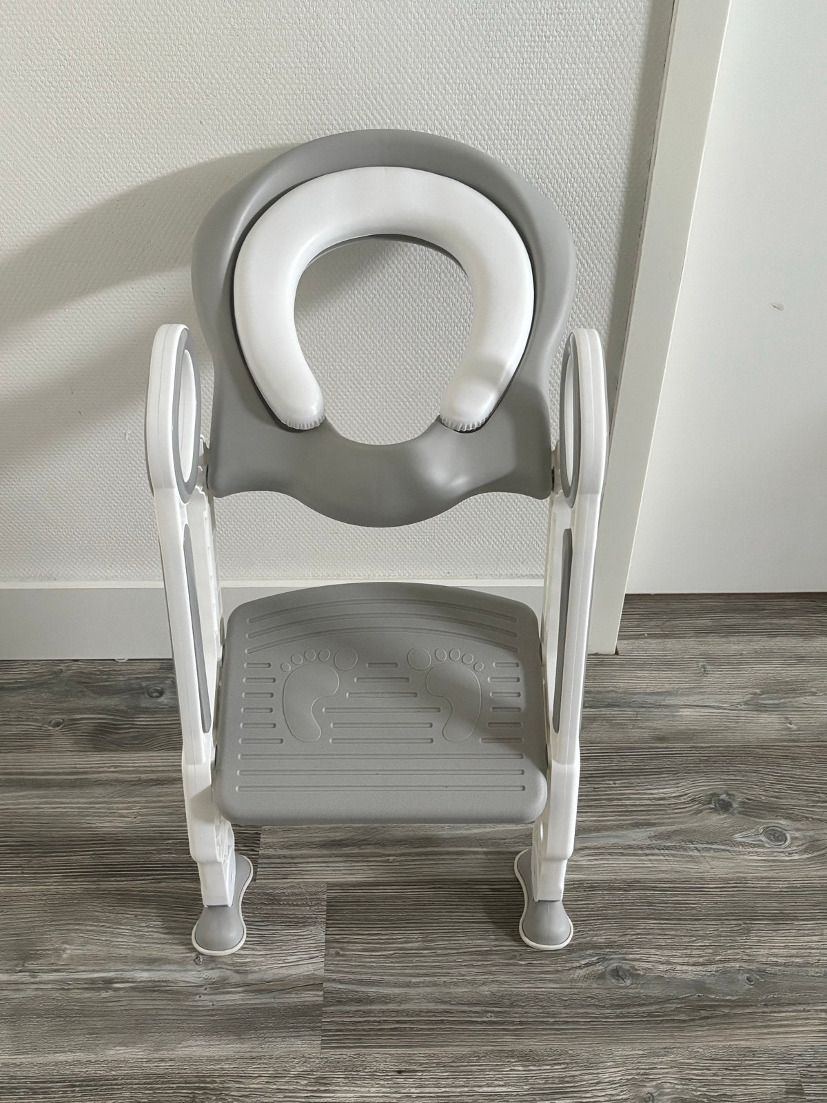 Kinder toiletverkleiner met opstapje - Grijs/Wit, Kinderen en Baby's, Ophalen of Verzenden, Nieuw