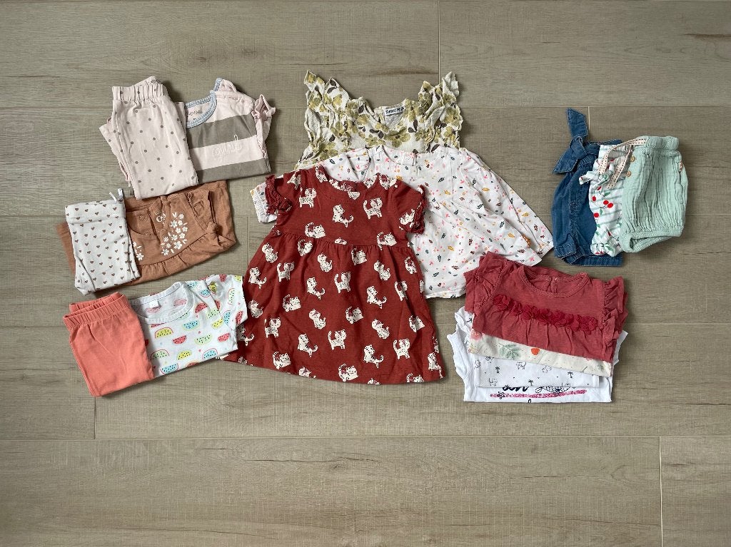 Set meisjes zomerkleding maat 62, Kinderen en Baby's, Babykleding | Maat 62, Ophalen of Verzenden, Gebruikt, Meisje, Setje