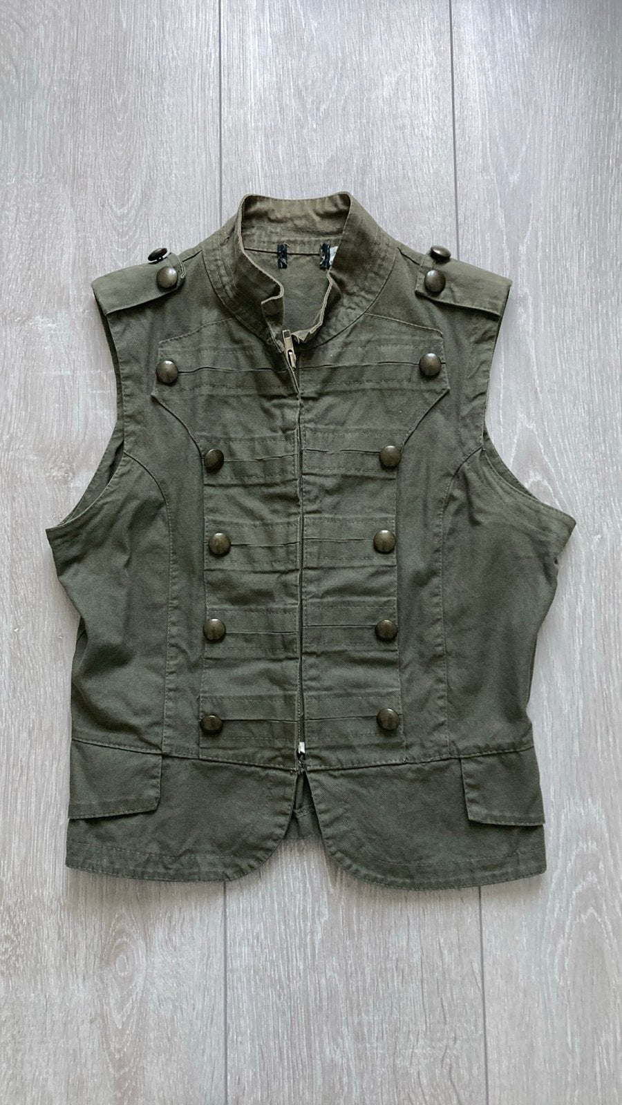 Vintage gilet/vestje maat S/36 - nieuwstaat, Kleding | Dames, Ophalen of Verzenden, Zo goed als nieuw, Groen, Maat 36 (S)
