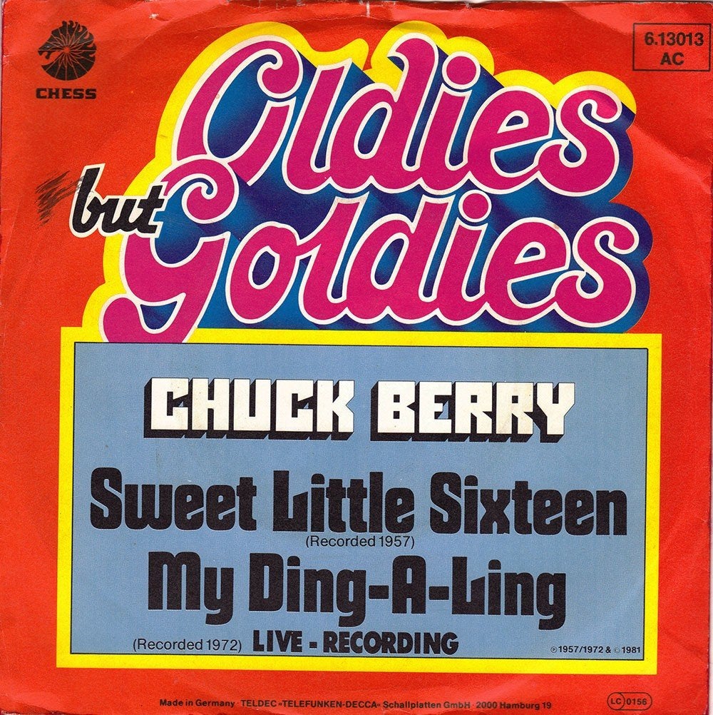 Chuck Berry - Sweet Little Sixteen / My Ding A Ling 7", Verzenden, Zo goed als nieuw, 7 inch, Pop