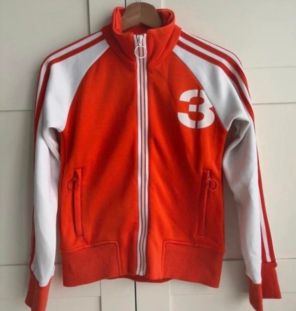 Adidas Oranje Trainingsjack Dames. Leuk voor WK voetbal, Verzenden, Zo goed als nieuw, Maat 36 (S), Oranje