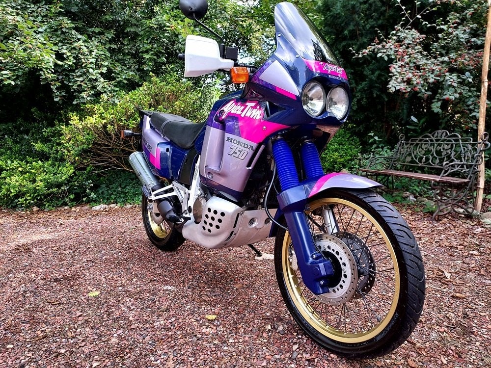 Honda XRV 750 Africa Twin Bj`1992 RD04 Do. blauw Prachtstaat, Motoren, Motoren | Honda, 750 cc, 2 cilinders, Occasion, Motorrijbewijs A