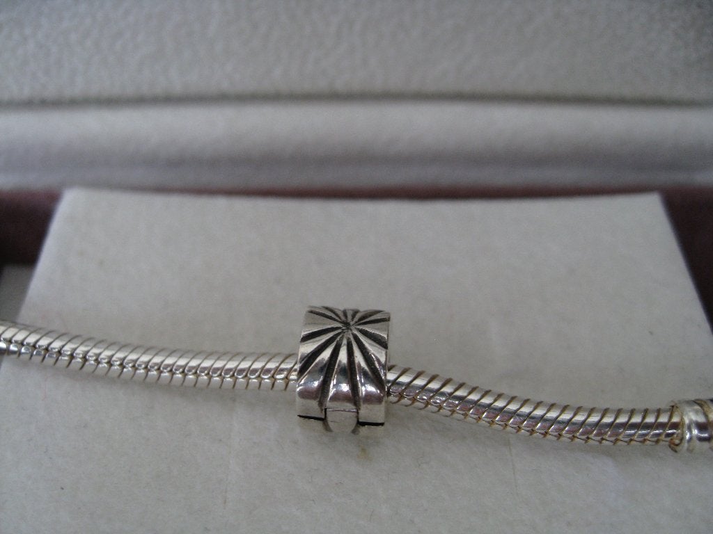 Pandora Clip/stopper, Verzenden, Zo goed als nieuw, Zilver, Pandora
