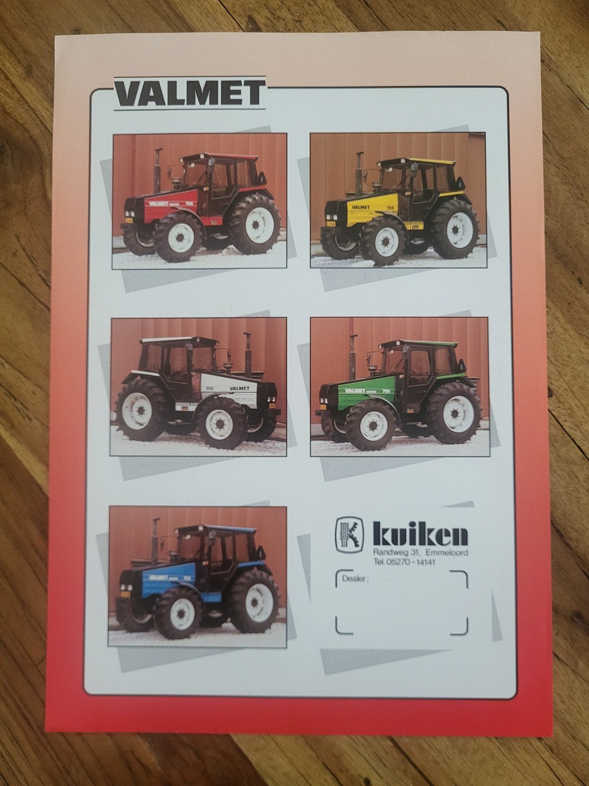 tractor folder Valmet trekkers, Ophalen of Verzenden, Zo goed als nieuw, Folder