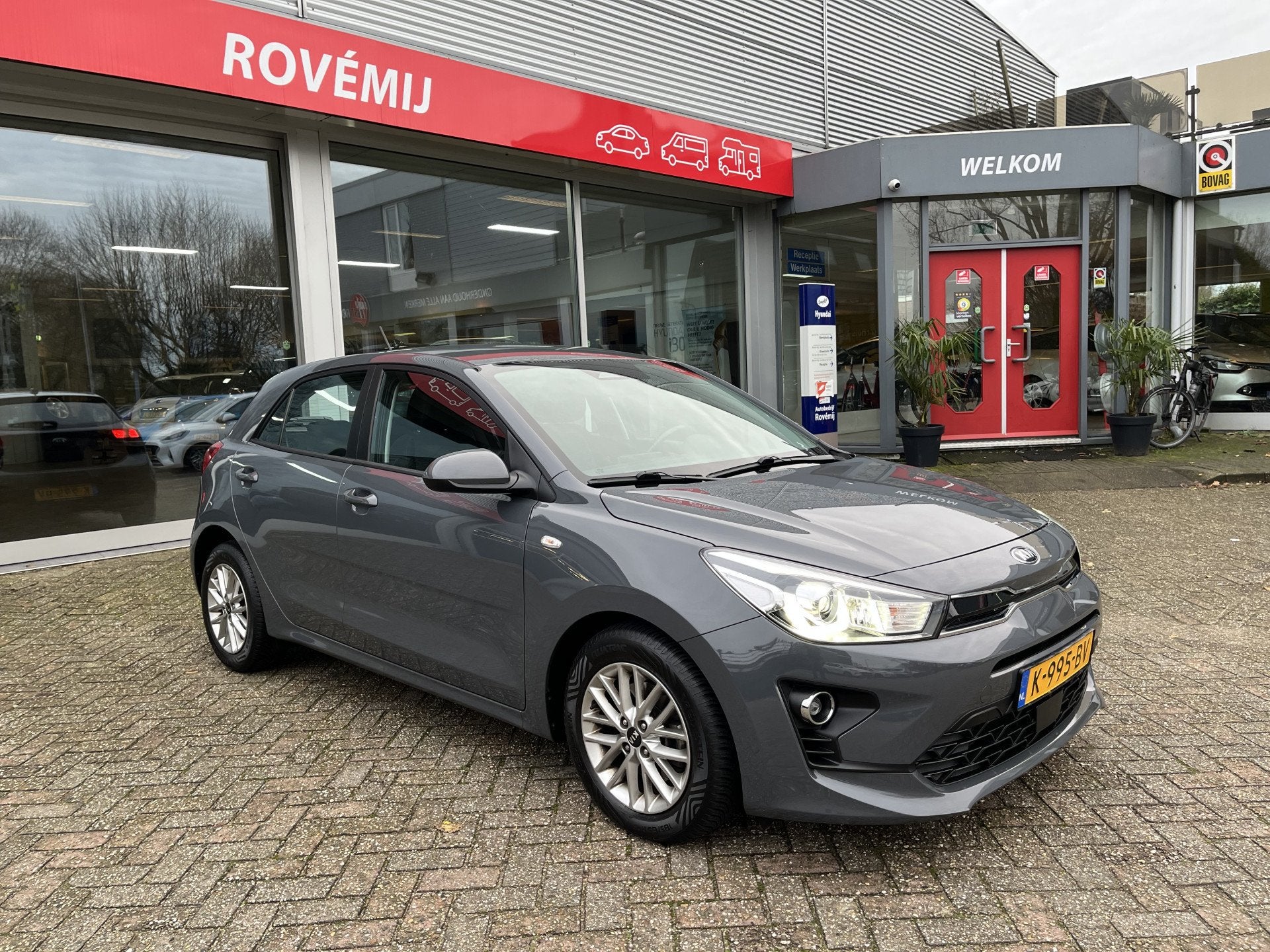 Kia Rio 1.0 T-GDi MHEV DynamicLine Carplay, Camera, Cruise,, Auto's, Gebruikt, Met garantie (alle), 49 €/maand, Origineel Nederlands