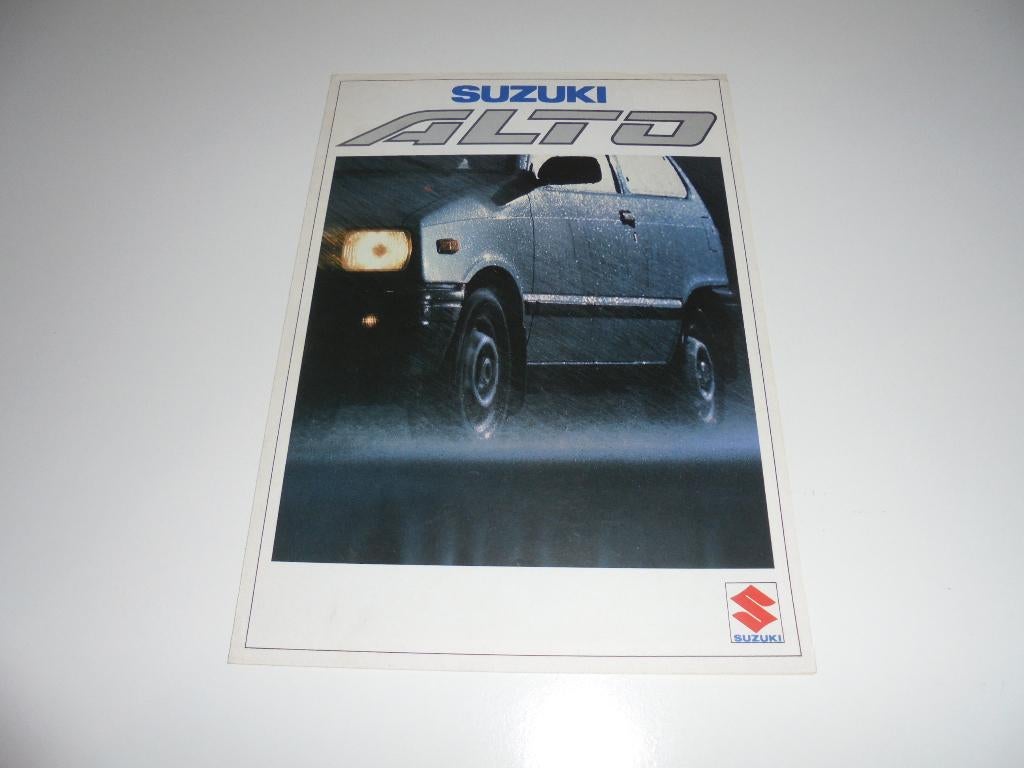 brochure Suzuki Alto  1987, Boeken, Ophalen of Verzenden, Zo goed als nieuw, Overige merken