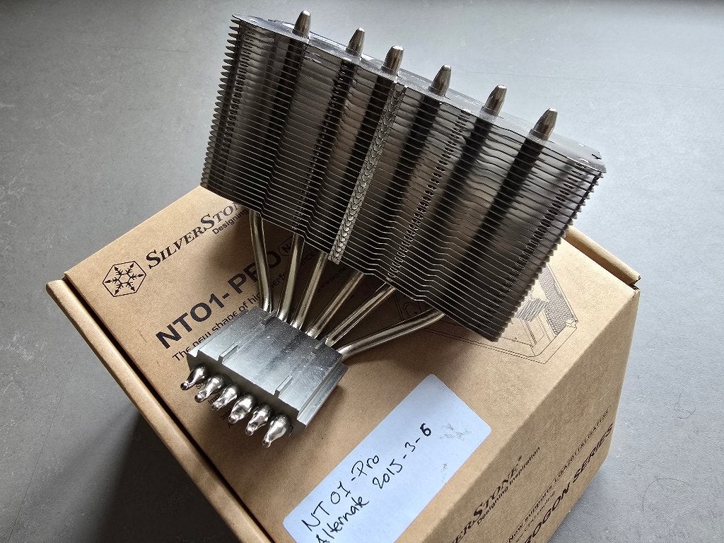 SilverStone NT01-PRO fanless CPU cooler, Ophalen, Zo goed als nieuw, Luchtkoeling